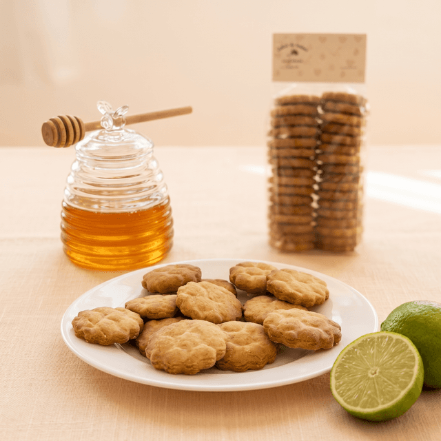 Biscoitos mel e limão